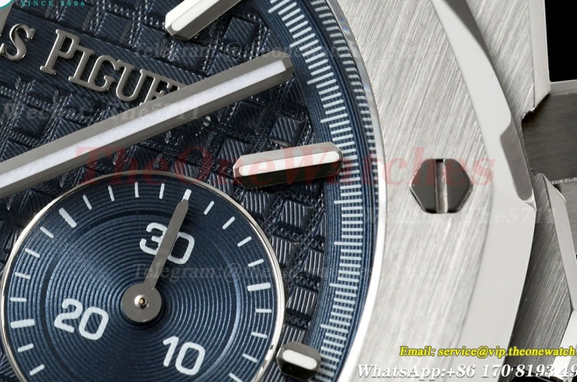 Blue SS BF A7750 Chrono SS Royal 26240ST 41mm Oak Stk 0118